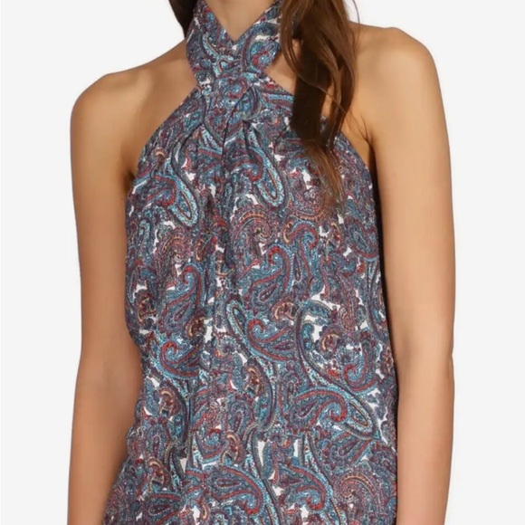 Michael Kors Halter Top in Sangria Size L - Picture 2 of 7